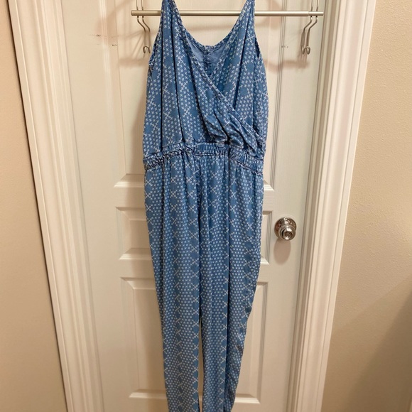 Blue denim-ish soft jumpsuit - Picture 3 of 3